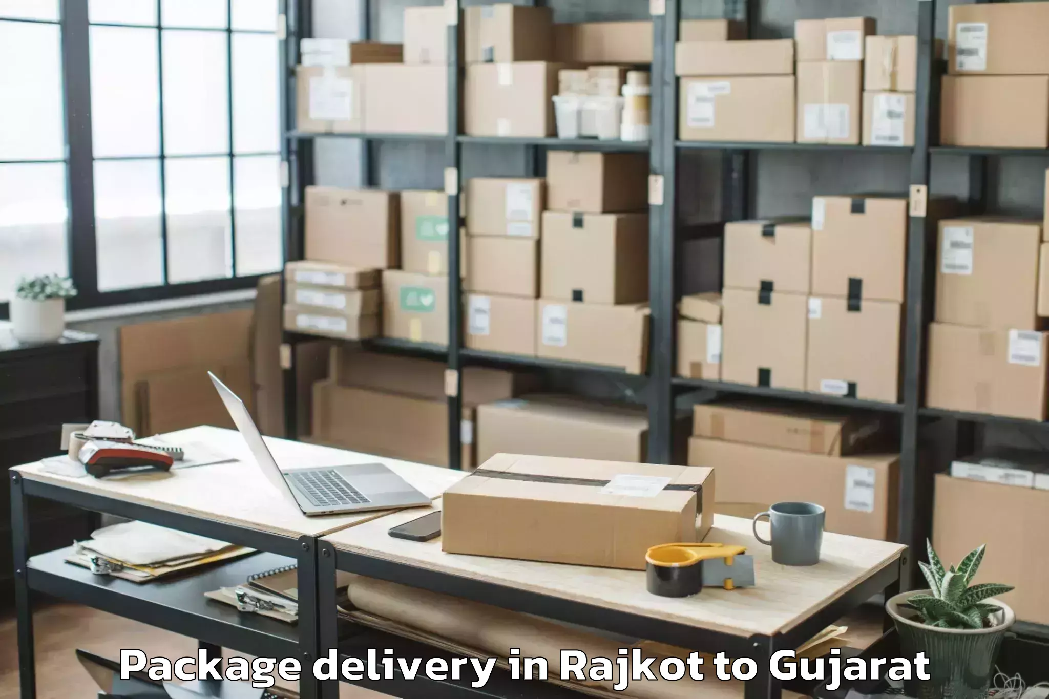 Book Rajkot to Kamrej Package Delivery Online